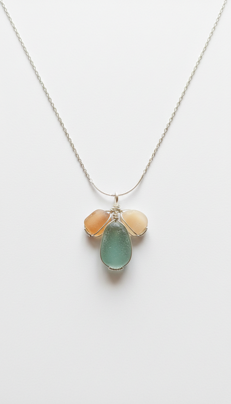 Sea Glass Pendant Necklace