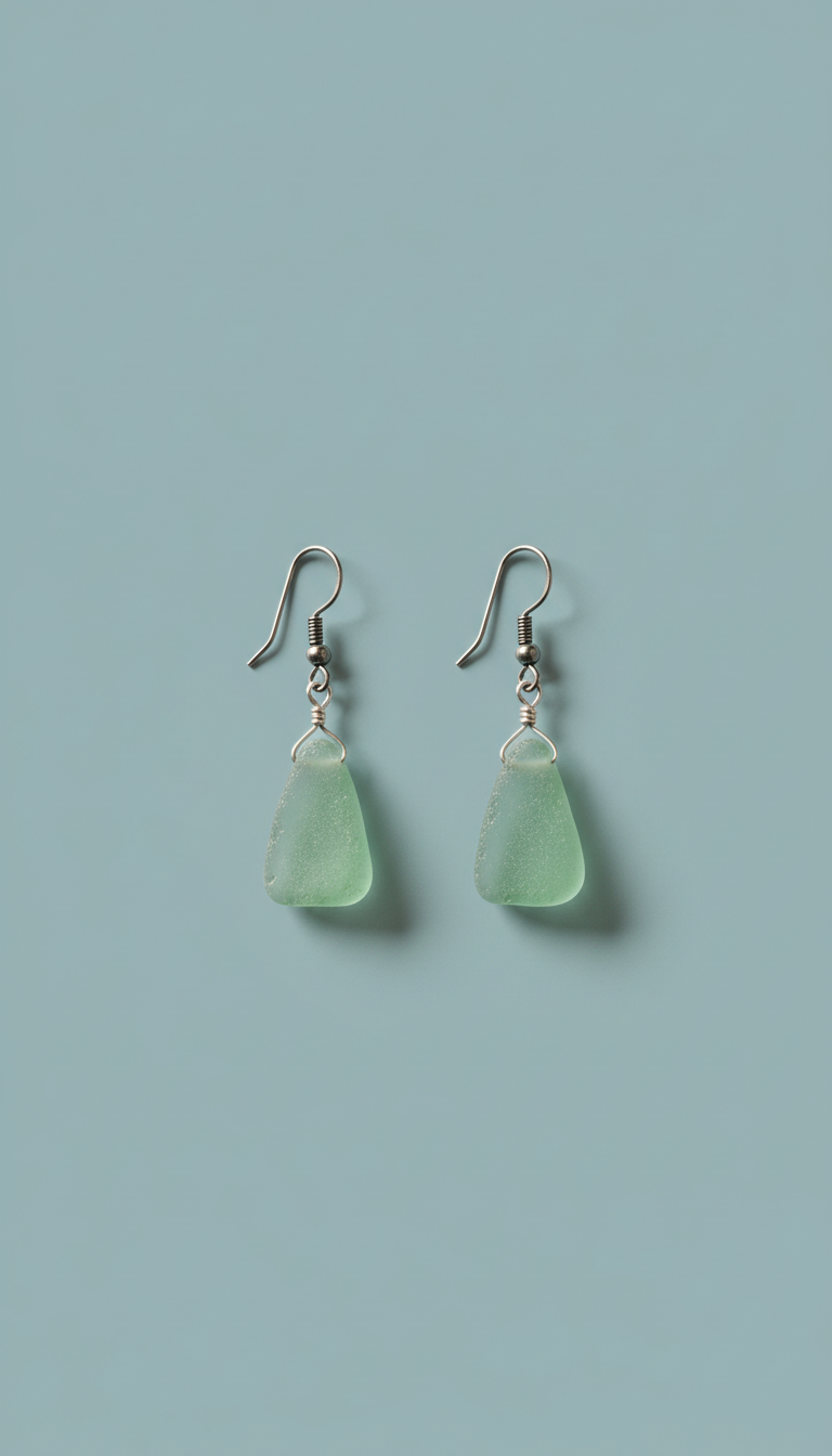 Turquoise Silver Drop Earrings