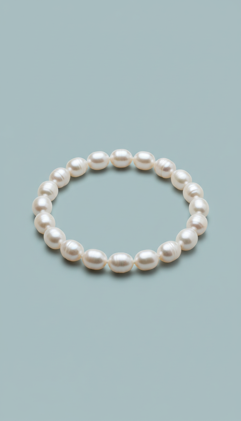 Freshwater Pearl Sand Chain Necklace